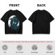 Olive T-Shirt With Glowing Dark Dragon Moon Print