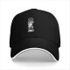 Black Baseball Cap With Stacked Cartoon Creature Graphic