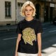 Olive Green T-Shirt With Pepperoni Pizza Slice Graphic