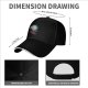 Black baseball cap with The Owl House Eda and King graphic print