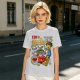 Olive t-shirt with Lego-style Brix cereal graphic print