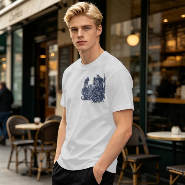 Ori and the Blind Forest Graphic Print Olive Green T-Shirt