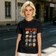 Olive T-Shirt With Sushi Cats Graphic Print