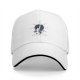 Black Baseball Cap With Fantasy Sword And Star Emblem Print
