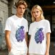 Olive T-Shirt with Devil Fruit Swirl Art Print