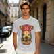 Olive T-shirt with Tony Tony Chopper Graphic Print