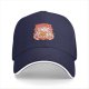 Black Baseball Cap with Cute Japanese Food Chef Character Graphic