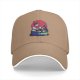 Black Baseball Cap With Playful Sushi Character Art Print