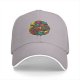 Black baseball cap with retro video game character grill print