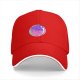 Black Baseball Cap With Colorful Bubble Cat Graphic Print