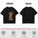 Olive t-shirt with coffee moka pot mouse shop graphic and coffee love quote