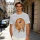 Olive Green T-Shirt With Donut Shaped Beagle Print
