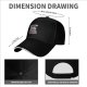 Black baseball cap with 'Embrace The Dog Hair It's Everywhere' print