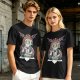 Olive T-Shirt With Meditating Wise Old Man And Dragon Art Print