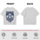 Olive T-shirt with Straw Hat Pirates Wanted Pirate Emblem Print