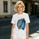 Olive T-Shirt With Galaxy Guitar Player Graphic Print