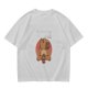 Olive Green T-Shirt With Cute Praying Capybara Graphic