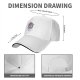Black baseball cap with oops I summoned anxiety again wizard sloth print