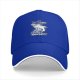 Black Baseball Cap With Shark 'I'm Not Angry Just Hungry' Print