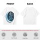 Olive T-Shirt With Crescent Moon And Dancing Spirit Graphic