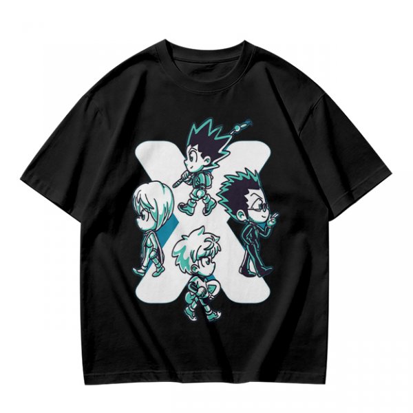 Hunter x Hunter Chibi Characters Graphic Olive T-Shirt