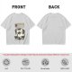 Olive T-Shirt With Cat Body Language Illustrations