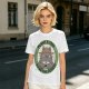 Olive green Totoro graphic t-shirt with plant a tree save the forest slogan