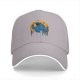Black baseball cap with cookie monster godzilla and cookie print