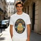 Owl giving middle finger funny graphic olive green t-shirt