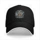 Black Baseball Cap With Wizard Force Fantasy Graphic Print