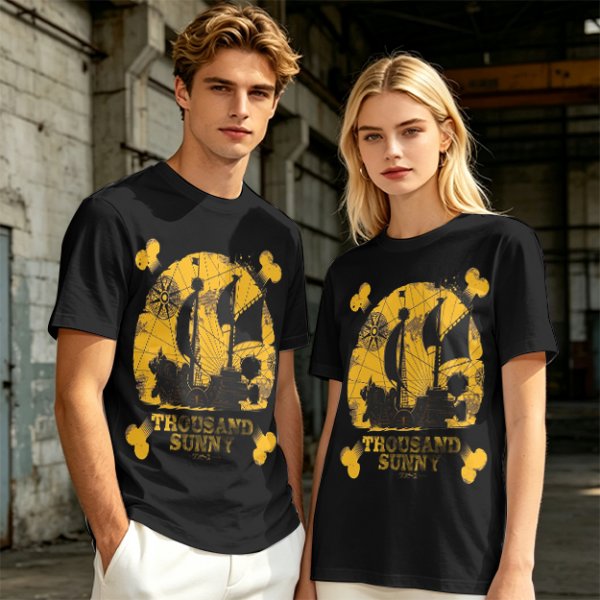 One Piece Thousand Sunny Pirate Ship Graphic T-Shirt