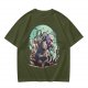Olive T-Shirt With Magical Creature Group Art Print