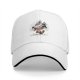 Black baseball cap with 'Enjoy The Grind Assholes!' cartoon print