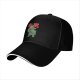 Black baseball cap with green monster graphic and red Japanese text