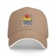 Black baseball cap with funny duck graphic and 'duck it all no regrets' text