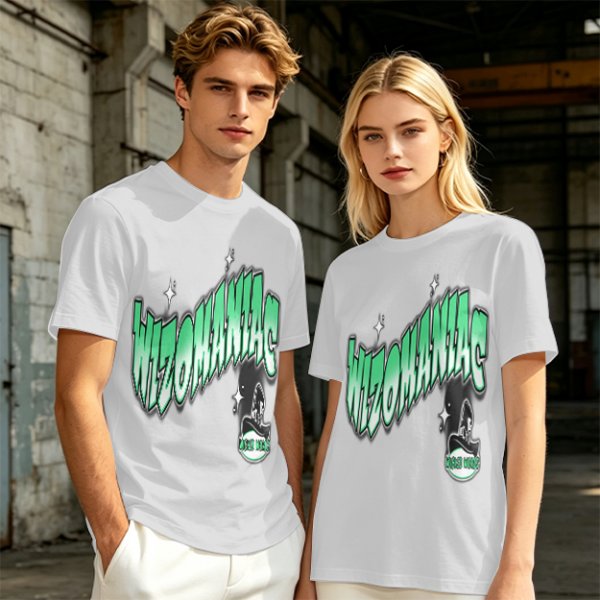 Olive Green Graphic T-Shirt with Wizomania Wizard Print