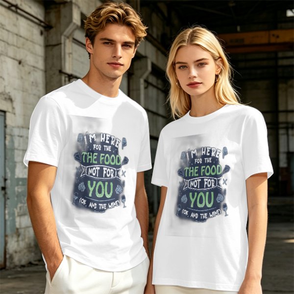Olive graphic t-shirt with funny food and wine quote design