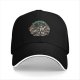 Black Baseball Cap With Anime Swordsman Graphic Print