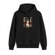 Black Hoodie With Born To Kill Angry Duck Retro Graphic