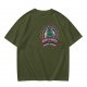 Olive T-Shirt With Make The World Great Again Space Graphic Print