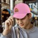 Black Baseball Cap With Calcifer Fire Demon Graphic Design