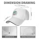 Black Baseball Cap with Cute Cartoon Juice Box Character Print