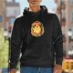 Black Hoodie With Cute Chocobo Crest Graphic