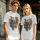 Olive T-Shirt With Cute How To Train Your Dragon Character Print