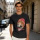Olive T-Shirt With Ramen Skull Graphic Print