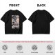 Olive T-Shirt with Japanese Ukiyo-e Dragon and Wave Print