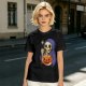 Grim Reaper Eating Ramen from Jack-o'-lantern Pumpkin Bowl T-Shirt