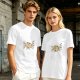 Olive Green T-Shirt With Surprised Face Graphic Print