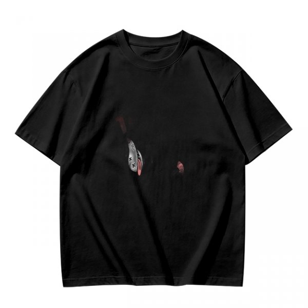 Olive Green Oversized T-Shirt With Minimal Graphic Print