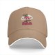 Black Baseball Cap With Rad Radish Skater Graphic Print